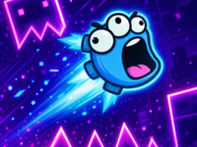 Critter Neon Wave Challenge background
